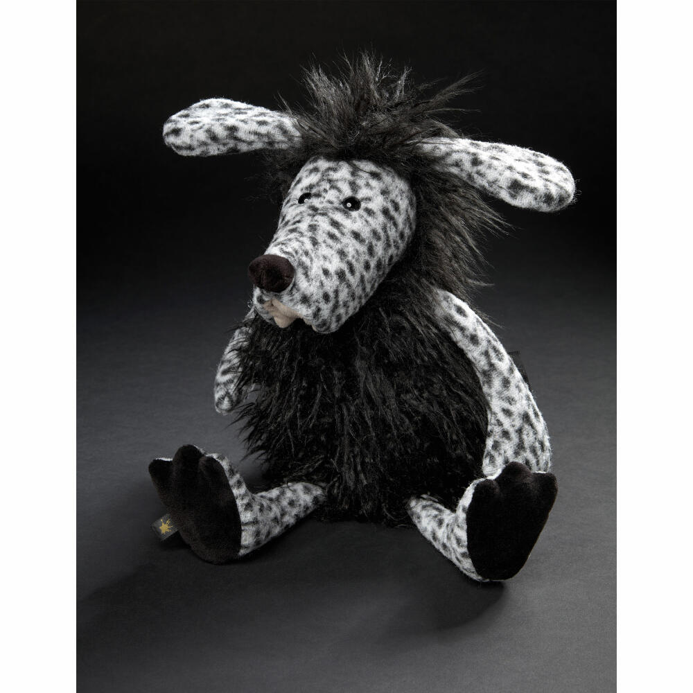 sigikid Mad Sad BeastsTown, Kuscheltier, Stofftier, Schmusetier, Polyester, Schwarz, 41 cm, 39859