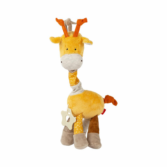 sigikid PlayQ Aktiv-Giraffe Yellow , Kuscheltier, Babyspielzeug, Greifspielzeug, Spielzeug, Polyester, 43165