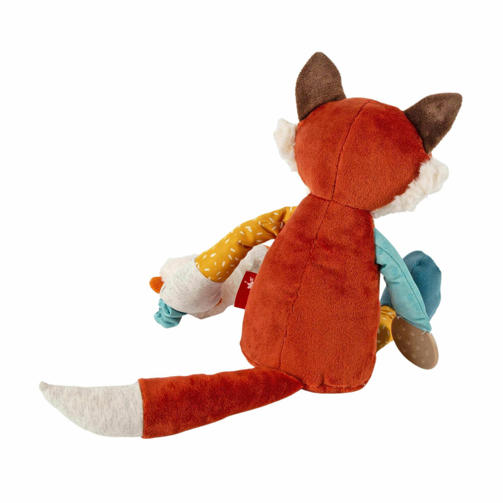 sigikid PlayQ Aktiv-Fuchs Yellow, Kuscheltier, Babyspielzeug, Greifspielzeug, Spielzeug, Polyester, 43223