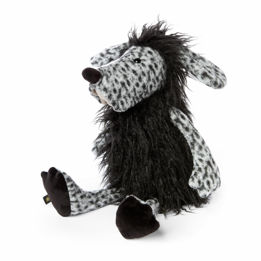 sigikid Mad Sad BeastsTown, Kuscheltier, Stofftier, Schmusetier, Polyester, Schwarz, 41 cm, 39859