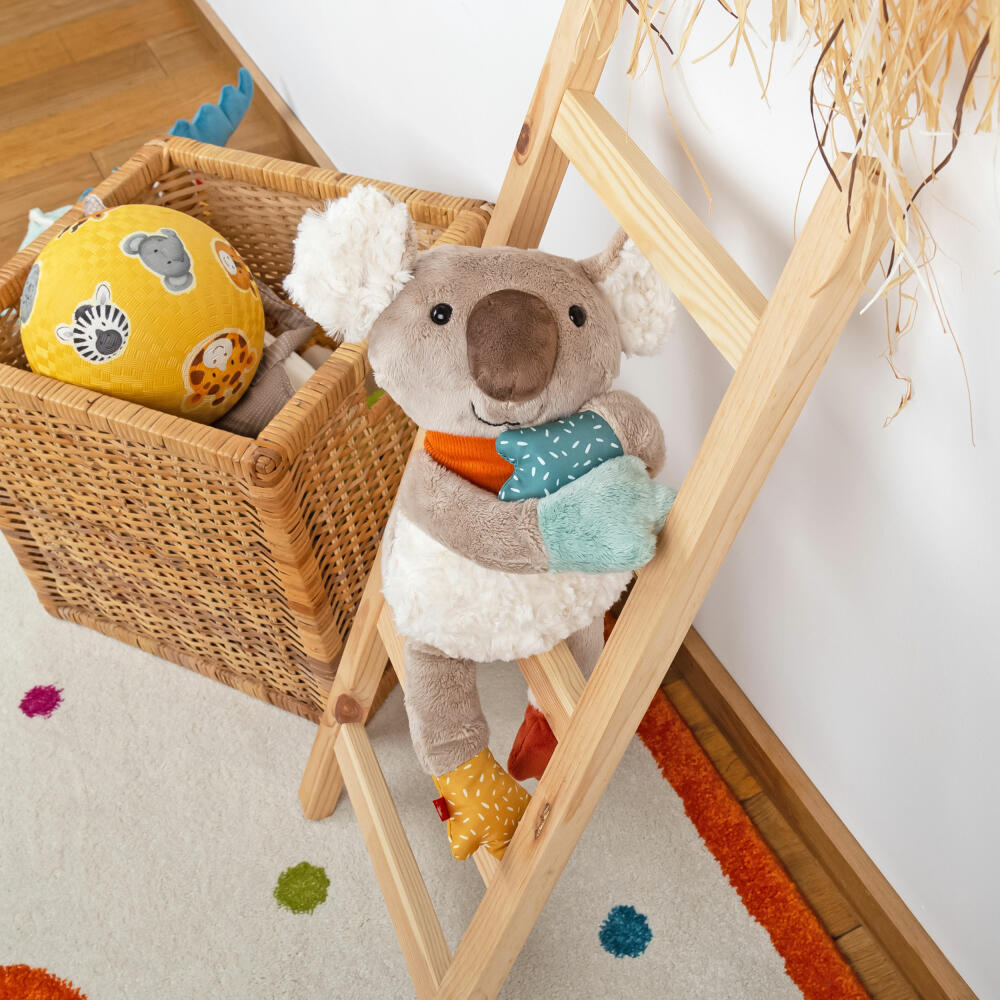 sigikid Patchwork Sweety Koala Yellow, Kuscheltier, Plüschtier, Schmusetier, Polyester, 38 cm, 43219