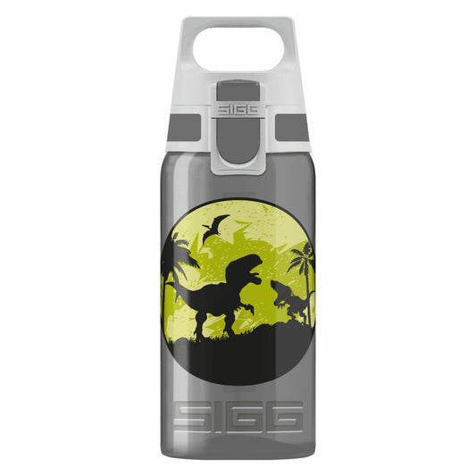 SIGG Viva One Dinos Trinkflasche, Flasche, Fahrradflasche, Kindertrinkflasche, Wasserbehälter, Sportflasche, Polypropylen, 500 ml, 8686.70