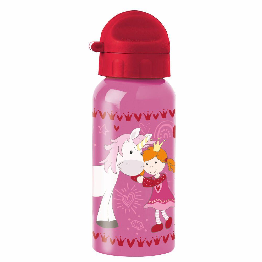 sigikid Pinky Queeny Edelstahl Trinkflasche, Wasserflasche, Kindertrinkflasche, Kinder Flasche, 400 ml, 25288