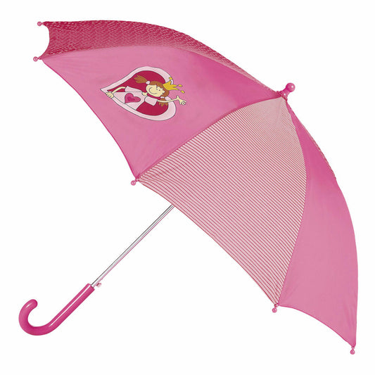 sigikid Regenschirm Prinzessin Pinky Queeny, Kinderschirm, Faltschirm, Regen Schirm, Kinder, Polyester, Pink, Ø 82 cm, 23324