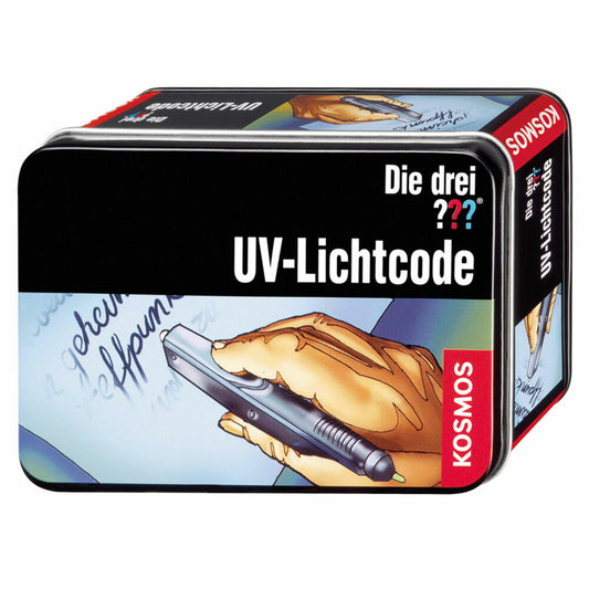 KOSMOS Detektive Die drei ??? UV-Lichtcode, mit abnehmbarer UV-Lampe, Detektivspiel, Detektiv Spiel, ab 8 Jahren, 631246