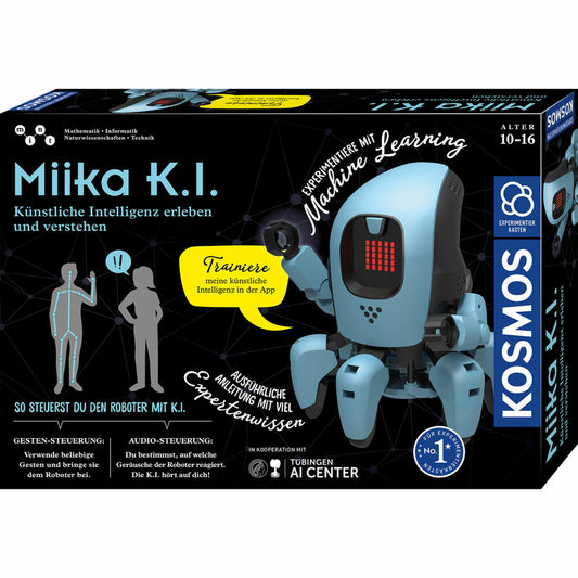 KOSMOS Miika KI, Experimentierkasten, Experimente, Künstliche Intelligenz, Roboter, Baukasten, 620899