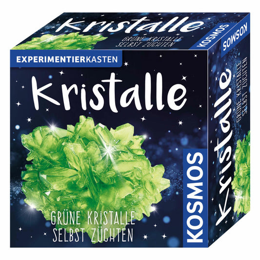 KOSMOS Experimentierkästen Kristalle Grün, Experimentierkasten, Experimente, Kristallzucht, ab 10 Jahren, 656041