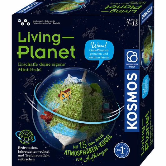 KOSMOS Living Planet, Experimentierkasten, Experimente, Mini Planet bauen, Bastelset, 637255