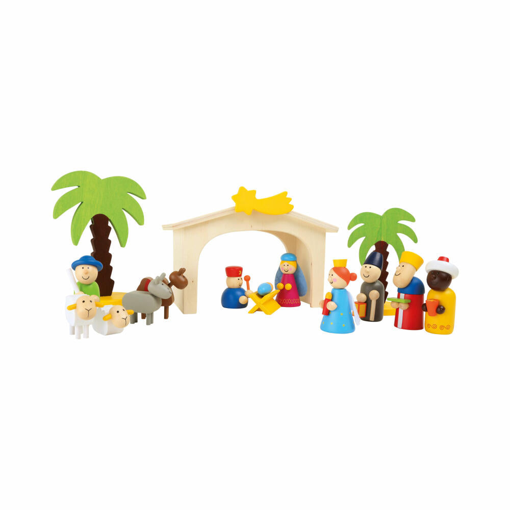 Legler small foot Holzkrippe Spielset, ab 3 Jahre, 3945