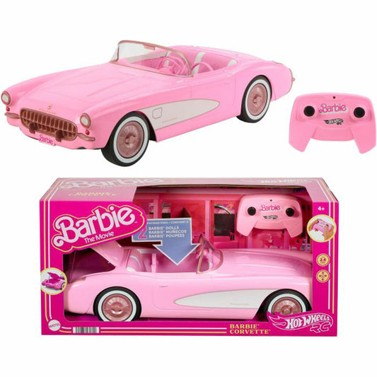 Mattel Hot Wheels R/C Barbie Corvette, ferngesteuertes Fahrzeug, Auto, Rosa, HPW40