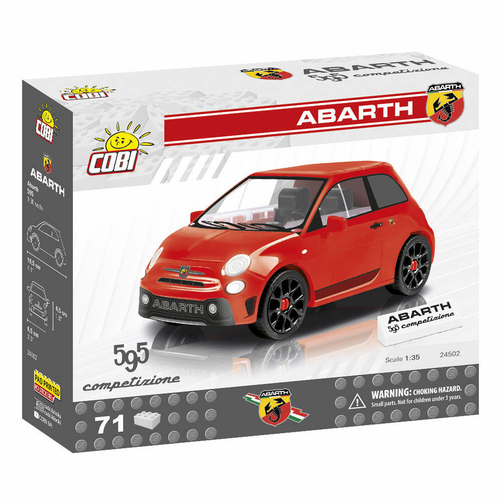 COBI Abarth 595 Competizione, Auto, Fahrzeug, Sammelautos, Spielzeug, Spielen, Konstruktionsbausteine, Kunststoff, 70 Teile, 24502