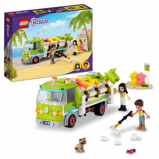 LEGO Friends Recycling-Auto, 259-tlg., Müllwagen, Bauset, Bausteine, Spielzeug, ab 6 Jahre, 41712