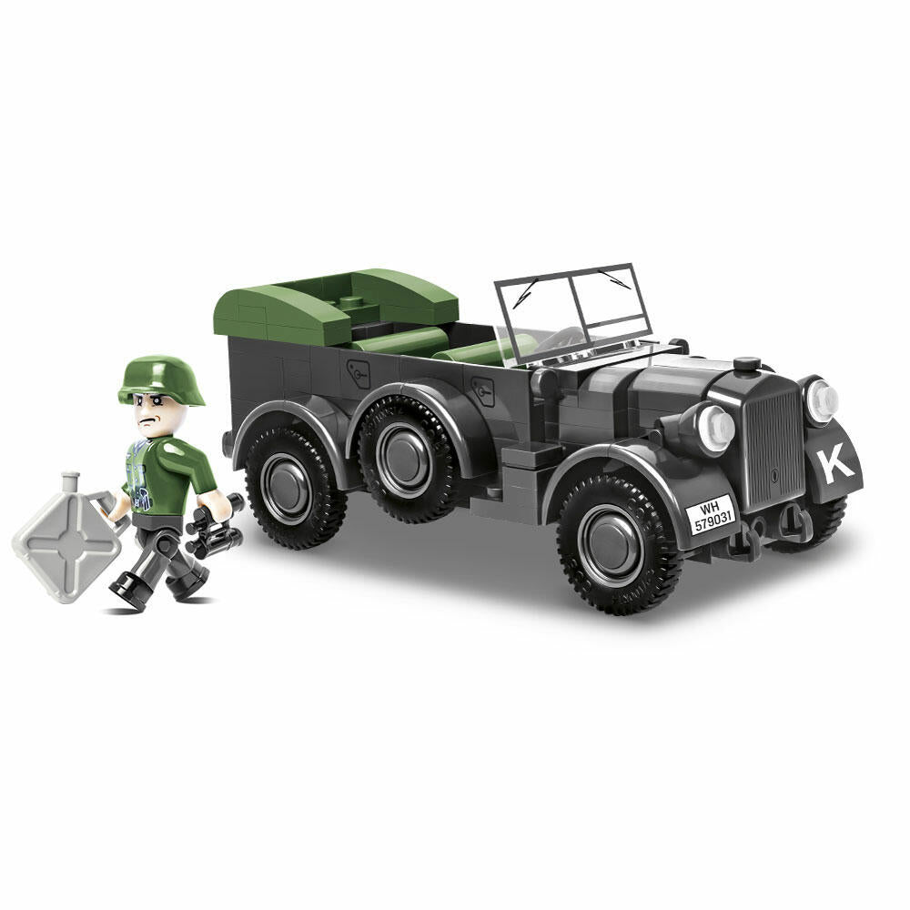 COBI World War 2 1937 Horch 901 (KFZ.15), Militärfahrzeug, Soldaten, Figuren, Spielzeug, Konstruktionsbausteine, Kunststoff, 185 Teile, 2405
