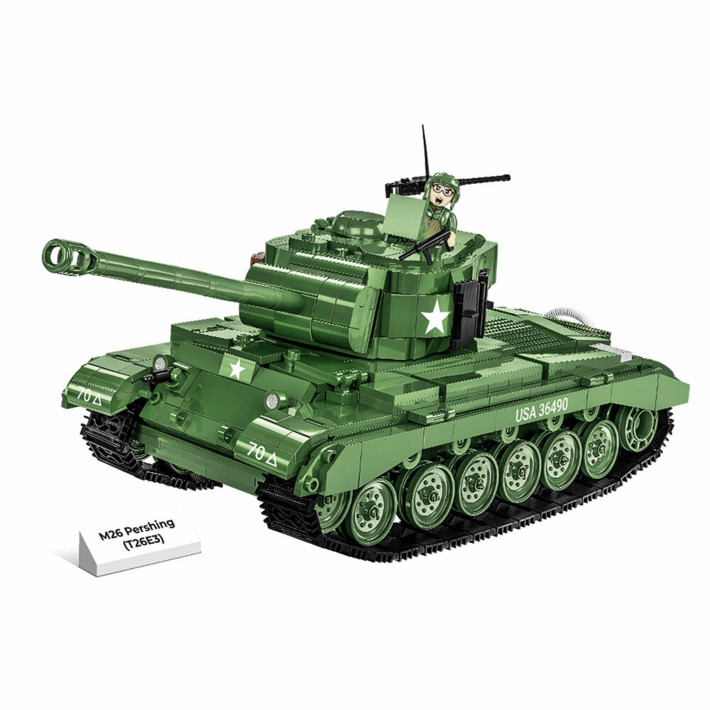 COBI Klemmbausteinset M26 Pershing T26E3, World War 2 Historical Collection, Panzer, Spielfiguren, Klemmbausteine, Kunststoff, 904 Teile, 2564