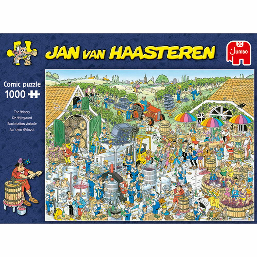 Jumbo Spiele Jan van Haasteren - Weingut, Puzzle, Erwachsenenpuzzle, Puzzlespiel, 1000 Teile, 19095