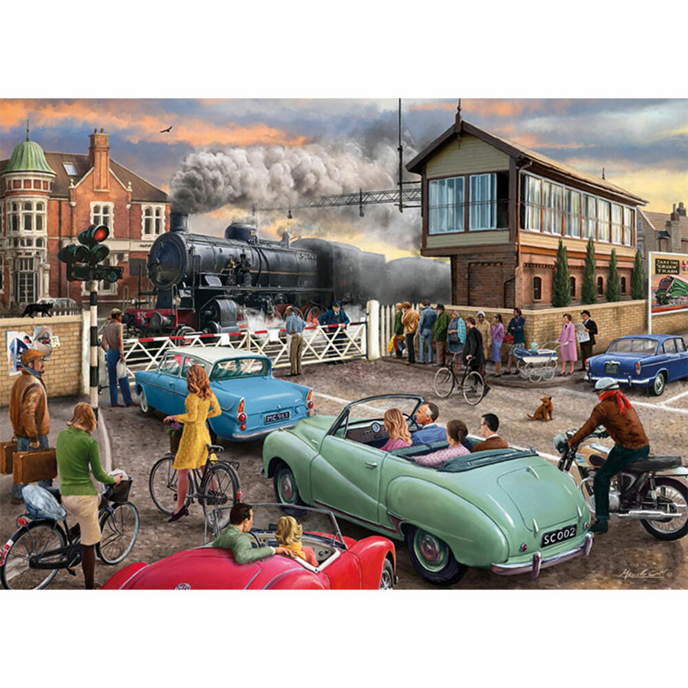 Jumbo Spiele Falcon Level Crossing, Puzzle, Erwachsenenpuzzle, Puzzlespiel, 1000 Teile, 11379