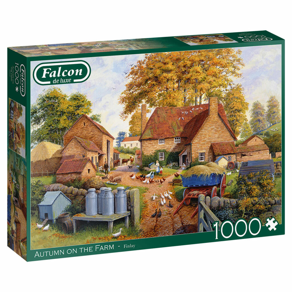 Jumbo Spiele Falcon Autumn on the Farm, Puzzle, Erwachsenenpuzzle, Puzzlespiel, 1000 Teile, 11274