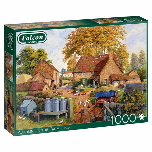 Jumbo Spiele Falcon Autumn on the Farm, Puzzle, Erwachsenenpuzzle, Puzzlespiel, 1000 Teile, 11274