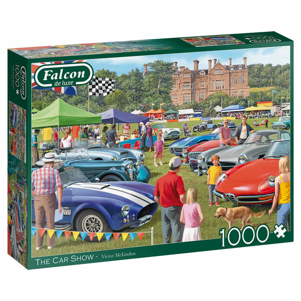 Jumbo Spiele Falcon The Car Show, Puzzle, Erwachsenenpuzzle, Puzzlespiel, 1000 Teile, 11298