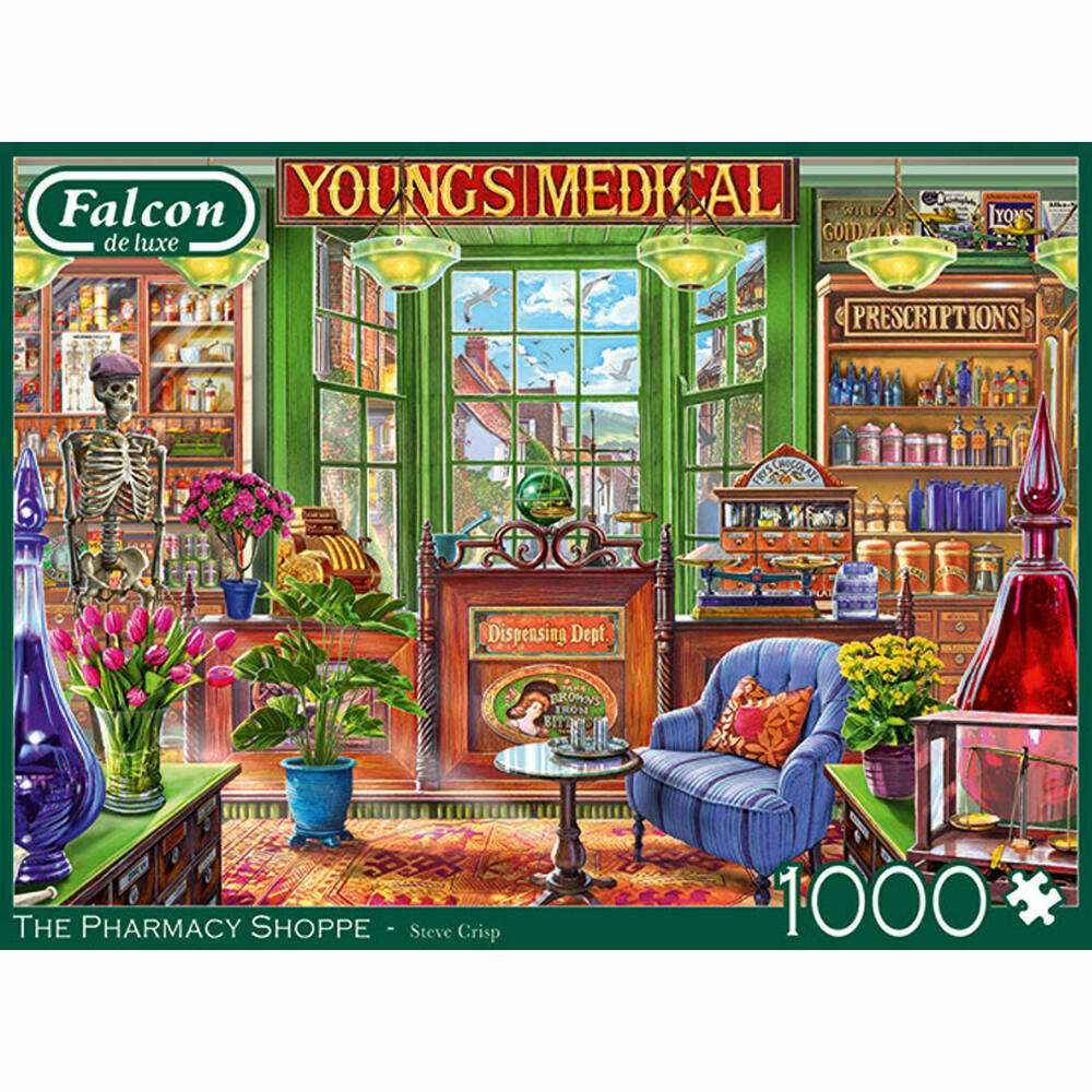 Jumbo Spiele Falcon The Pharmacy Shoppe, Puzzle, Erwachsenenpuzzle, Puzzlespiel, 1000 Teile, 11334