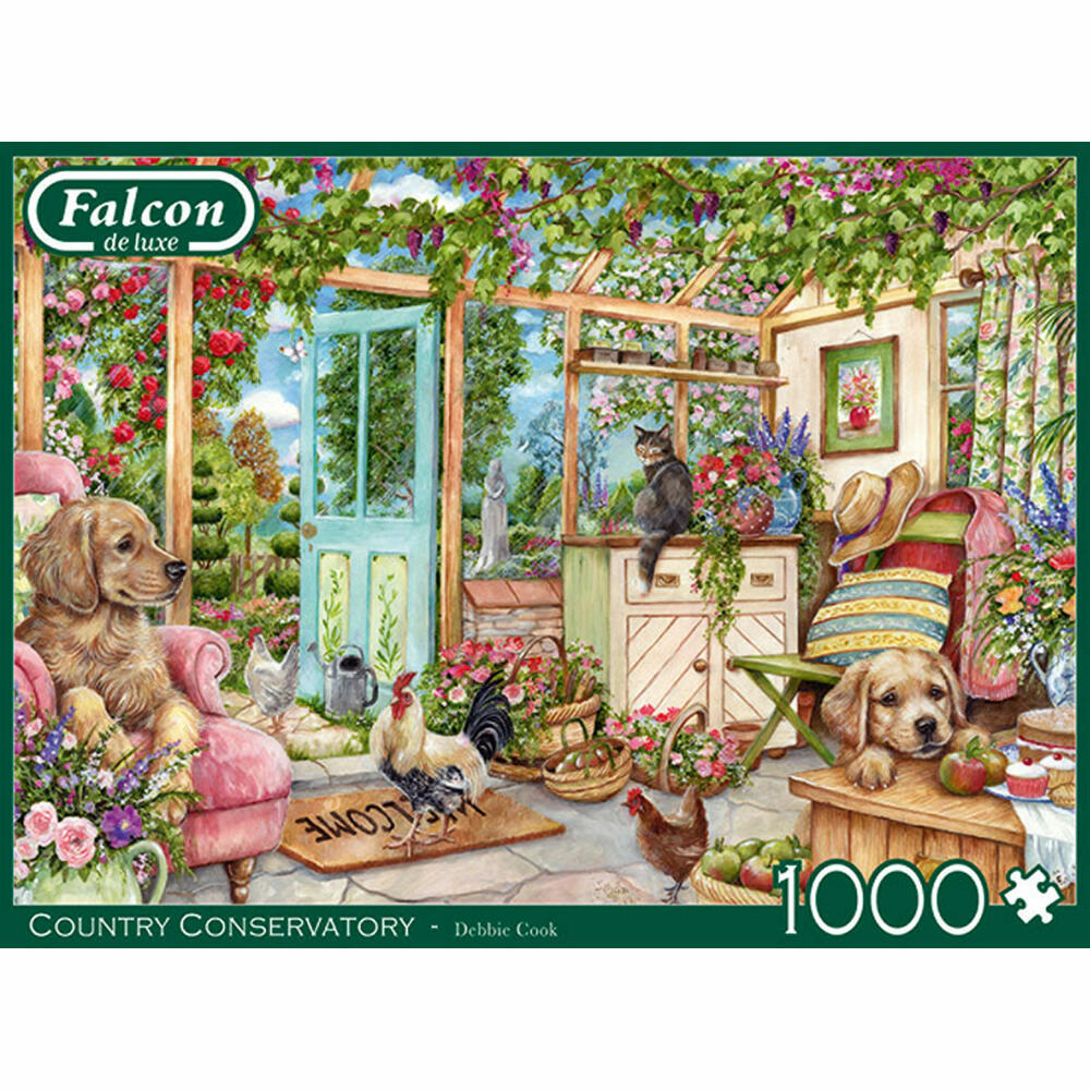 Jumbo Spiele Falcon Country Conservatory, Puzzle, Erwachsenenpuzzle, Puzzlespiel, 1000 Teile, 11314