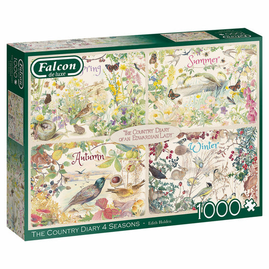 Jumbo Spiele Falcon The Country Daury 4 Seasons, Puzzle, Erwachsenenpuzzle, Puzzlespiel, 1000 Teile, 11307