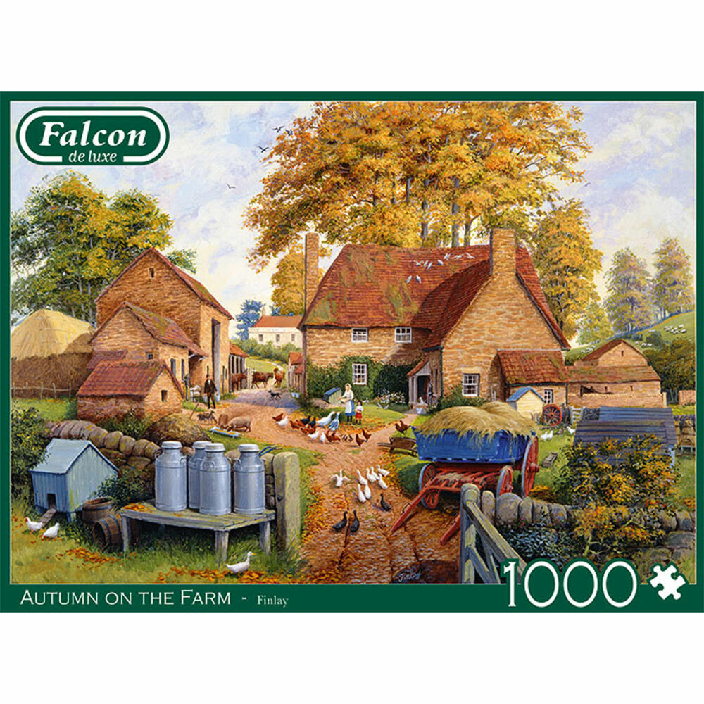 Jumbo Spiele Falcon Autumn on the Farm, Puzzle, Erwachsenenpuzzle, Puzzlespiel, 1000 Teile, 11274