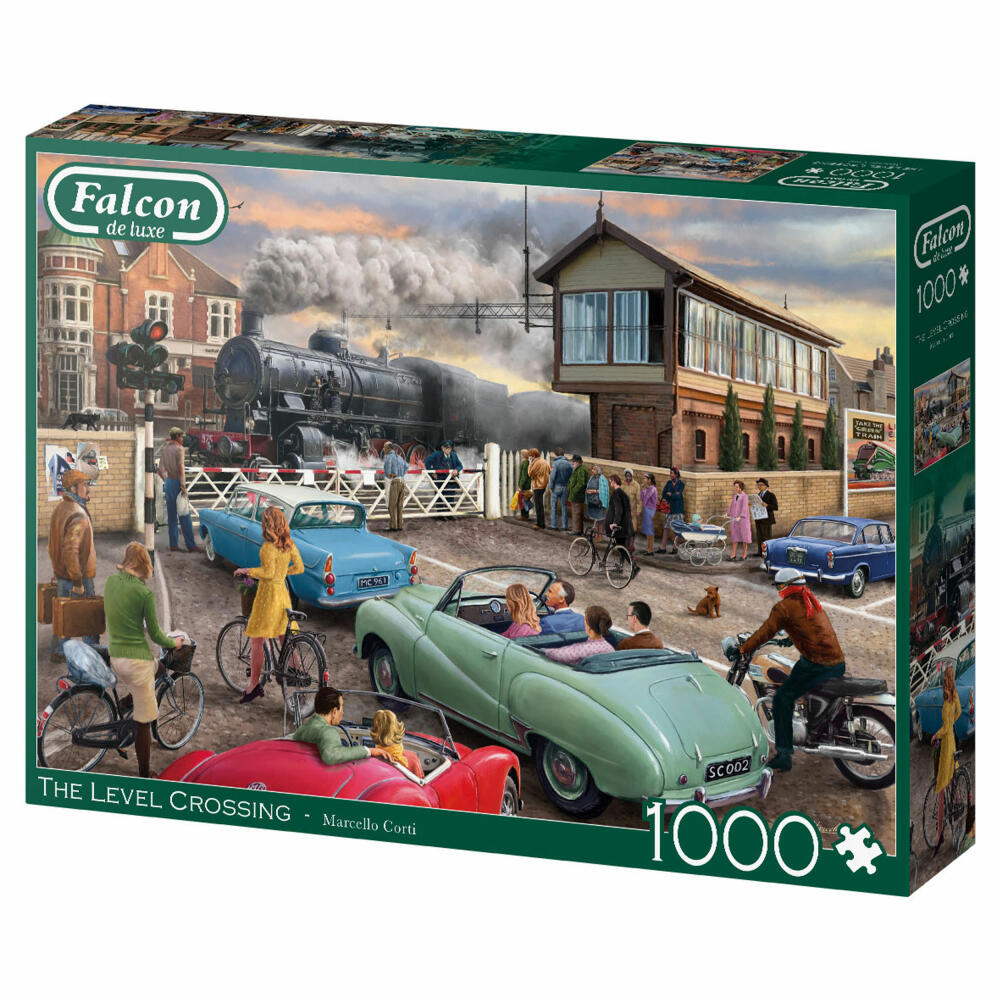 Jumbo Spiele Falcon Level Crossing, Puzzle, Erwachsenenpuzzle, Puzzlespiel, 1000 Teile, 11379