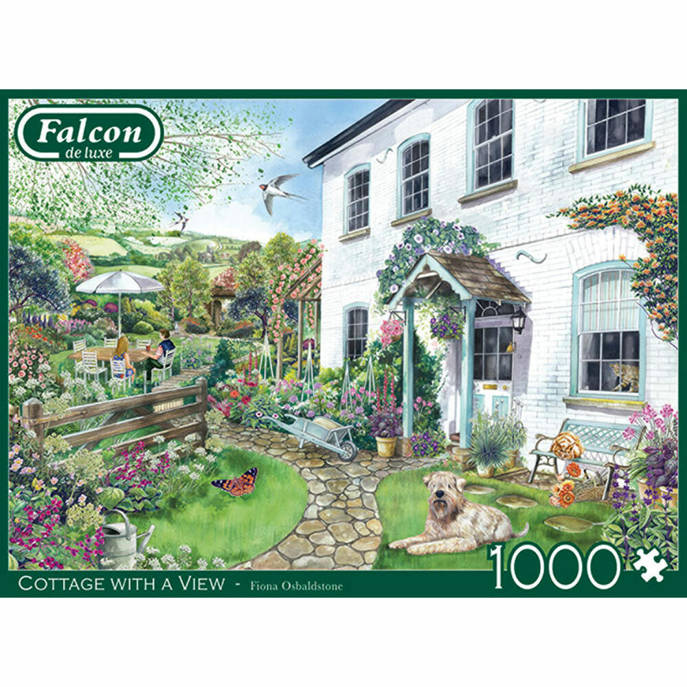 Jumbo Spiele Falcon Cottage with a View, Puzzle, Erwachsenenpuzzle, Puzzlespiel, 1000 Teile, 11326