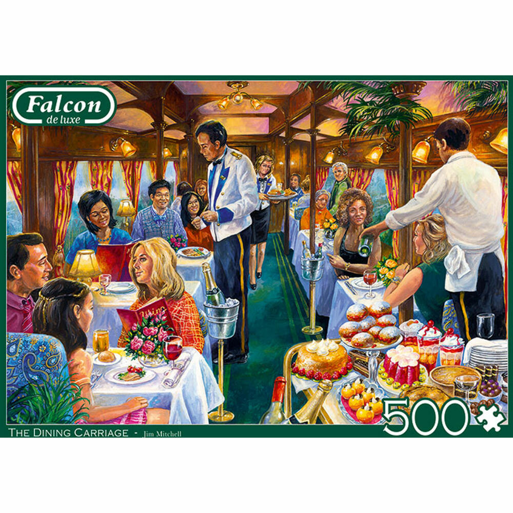 Jumbo Spiele Falcon The Dining Carriage, Puzzle, Erwachsenenpuzzle, Puzzlespiel, 500 Teile, 11328