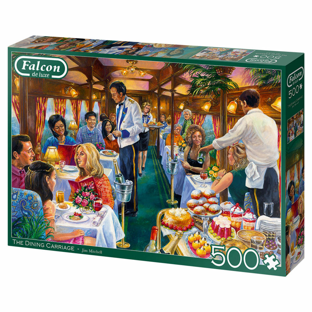 Jumbo Spiele Falcon The Dining Carriage, Puzzle, Erwachsenenpuzzle, Puzzlespiel, 500 Teile, 11328