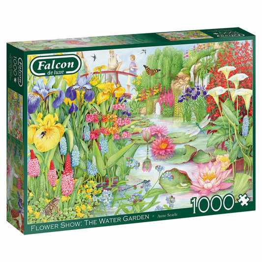 Jumbo Spiele Falcon The Flower Show: The Water Garden, Puzzle, Erwachsenenpuzzle, Puzzlespiel, 1000 Teile, 11282