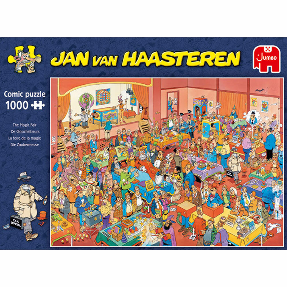 Jumbo Spiele Jan van Haasteren - Zauberer Messe, Puzzle, Erwachsenenpuzzle, Puzzlespiel, 1000 Teile, 19072