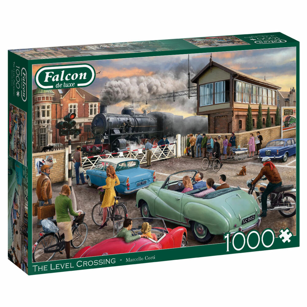 Jumbo Spiele Falcon Level Crossing, Puzzle, Erwachsenenpuzzle, Puzzlespiel, 1000 Teile, 11379