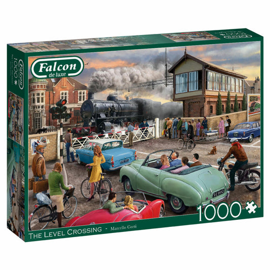 Jumbo Spiele Falcon Level Crossing, Puzzle, Erwachsenenpuzzle, Puzzlespiel, 1000 Teile, 11379