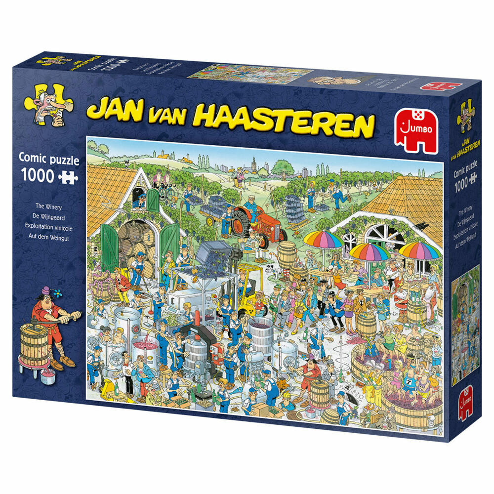 Jumbo Spiele Jan van Haasteren - Weingut, Puzzle, Erwachsenenpuzzle, Puzzlespiel, 1000 Teile, 19095