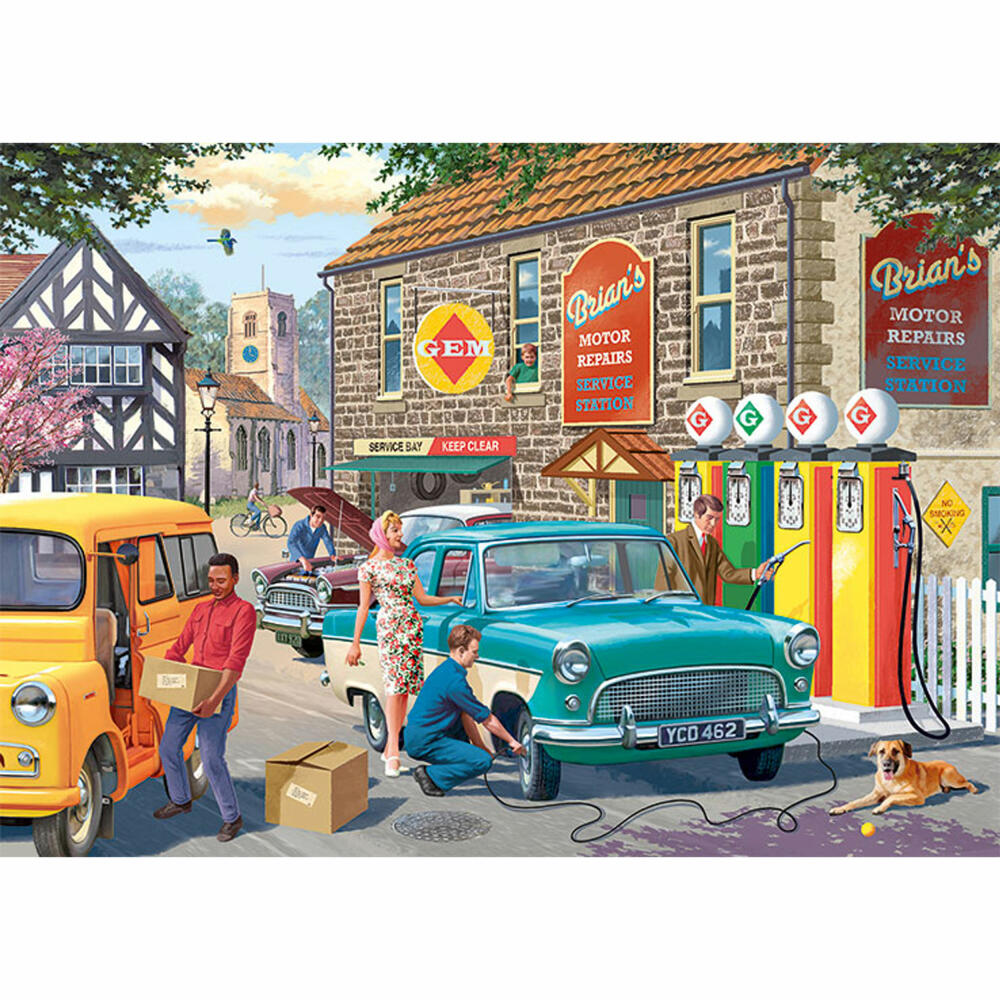 Jumbo Spiele Falcon The Petrol Station, Puzzle, Erwachsenenpuzzle, Puzzlespiel, 1000 Teile, 11321