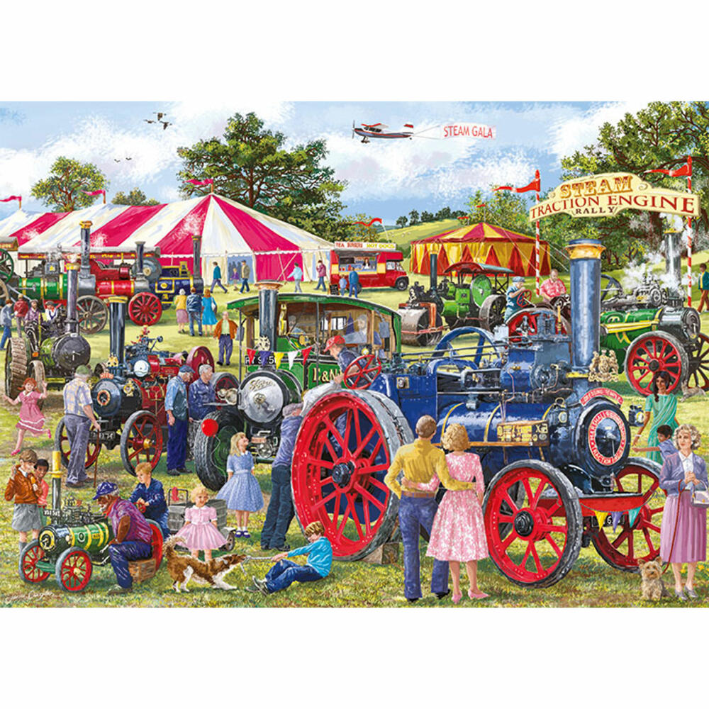 Jumbo Spiele Falcon Steam Engine Rally, Puzzle, Erwachsenenpuzzle, Puzzlespiel, 1000 Teile, 11389