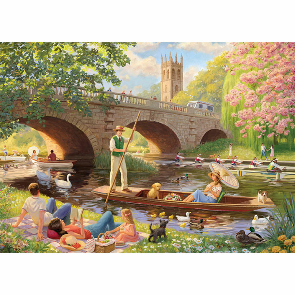 Jumbo Spiele Falcon Boating on the River, Puzzle, Erwachsenenpuzzle, Puzzlespiel, 1000 Teile, 11348