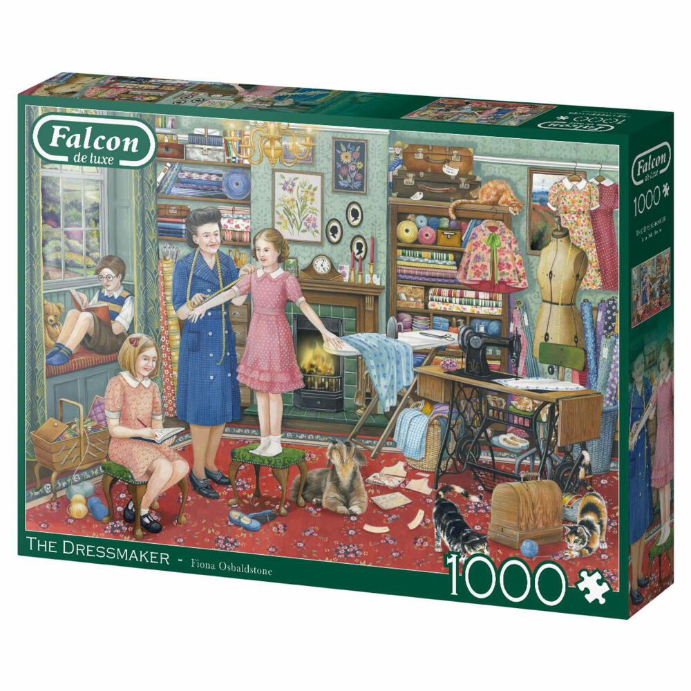 Jumbo Spiele Falcon The Dressmaker, Puzzle, Erwachsenenpuzzle, Puzzlespiel, 1000 Teile, 11378