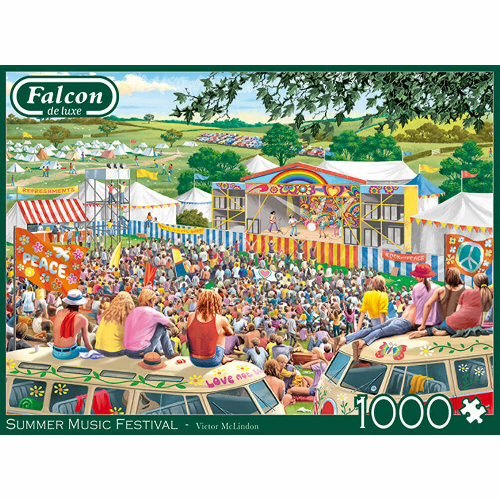 Jumbo Spiele Falcon Summer Music Festival, Puzzle, Erwachsenenpuzzle, Puzzlespiel, 1000 Teile, 11304