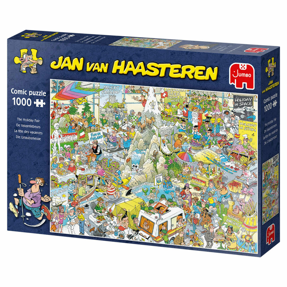 Jumbo Spiele Jan van Haasteren - Urlaubsmesse, Puzzle, Erwachsenenpuzzle, Puzzlespiel, 1000 Teile, 19051