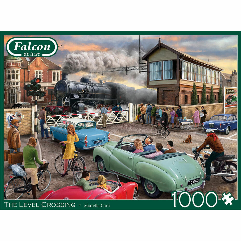 Jumbo Spiele Falcon Level Crossing, Puzzle, Erwachsenenpuzzle, Puzzlespiel, 1000 Teile, 11379