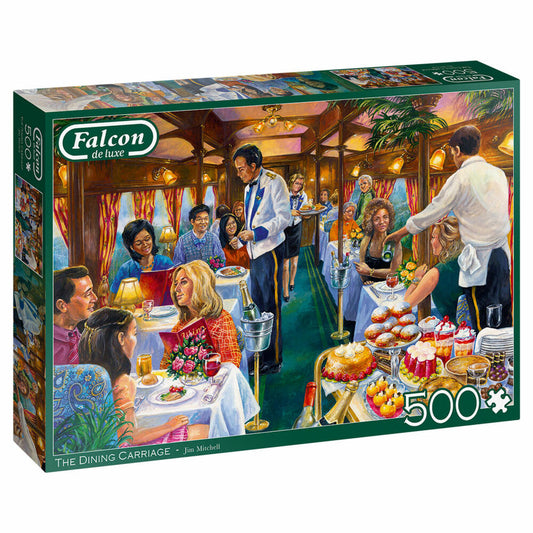 Jumbo Spiele Falcon The Dining Carriage, Puzzle, Erwachsenenpuzzle, Puzzlespiel, 500 Teile, 11328