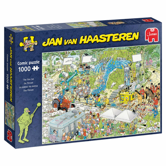 Jumbo Spiele Jan van Haasteren - Film-Set, Puzzle, Erwachsenenpuzzle, Puzzlespiel, 1000 Teile, 19074