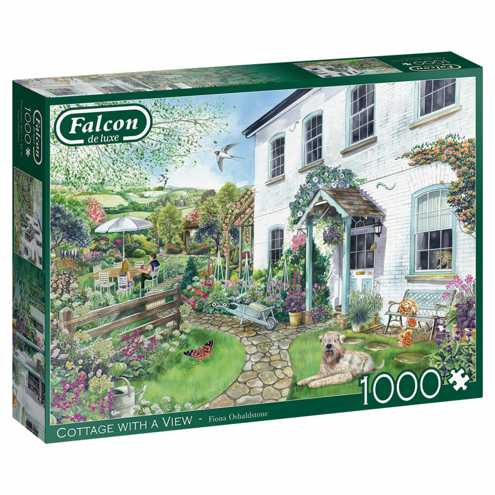 Jumbo Spiele Falcon Cottage with a View, Puzzle, Erwachsenenpuzzle, Puzzlespiel, 1000 Teile, 11326