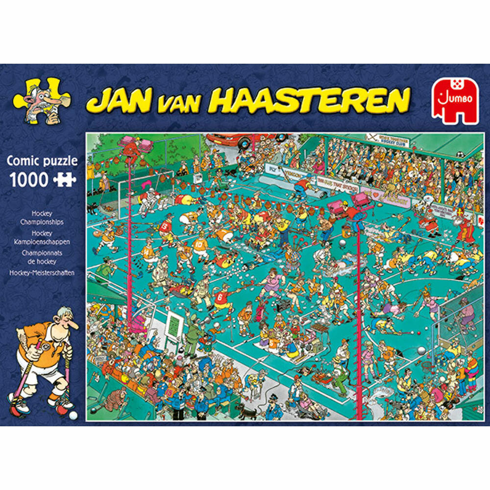 Jumbo Spiele Jan van Haasteren - Hockey Meisterschaften, Puzzle, Erwachsenenpuzzle, Puzzlespiel, 1000 Teile, 19094