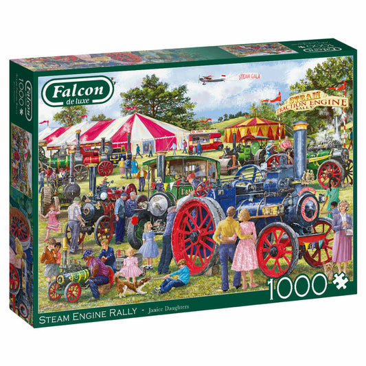 Jumbo Spiele Falcon Steam Engine Rally, Puzzle, Erwachsenenpuzzle, Puzzlespiel, 1000 Teile, 11389