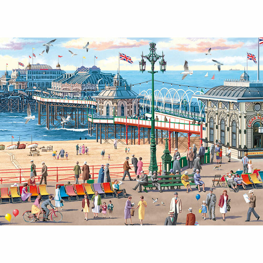 Jumbo Spiele Falcon Brighton Pier, Puzzle, Erwachsenenpuzzle, Puzzlespiel, 1000 Teile, 11377