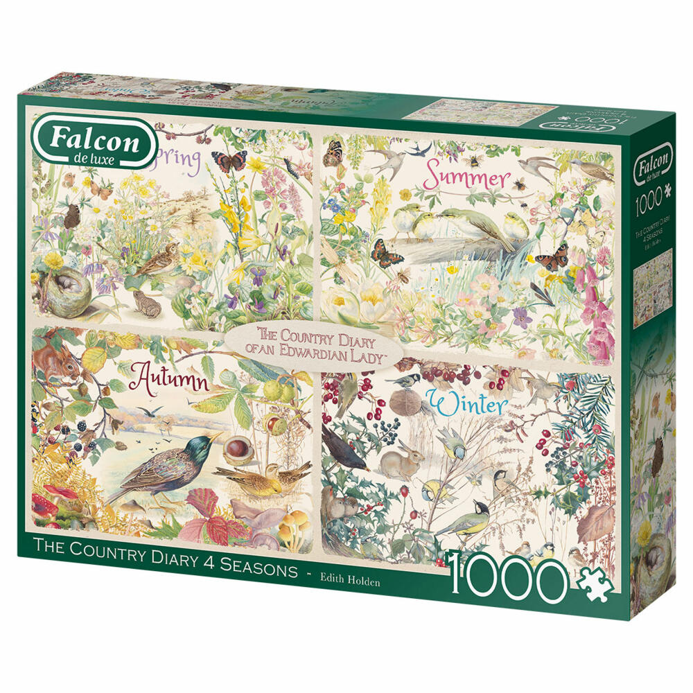 Jumbo Spiele Falcon The Country Daury 4 Seasons, Puzzle, Erwachsenenpuzzle, Puzzlespiel, 1000 Teile, 11307